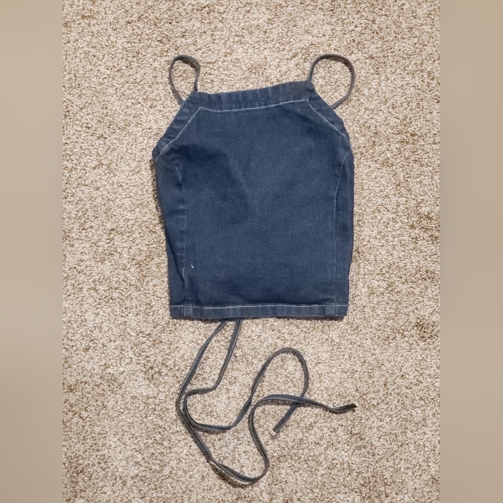 S/M. Ama zing denim top